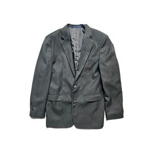 Chaps Boys Blazer Black 16 Pin Striped‎